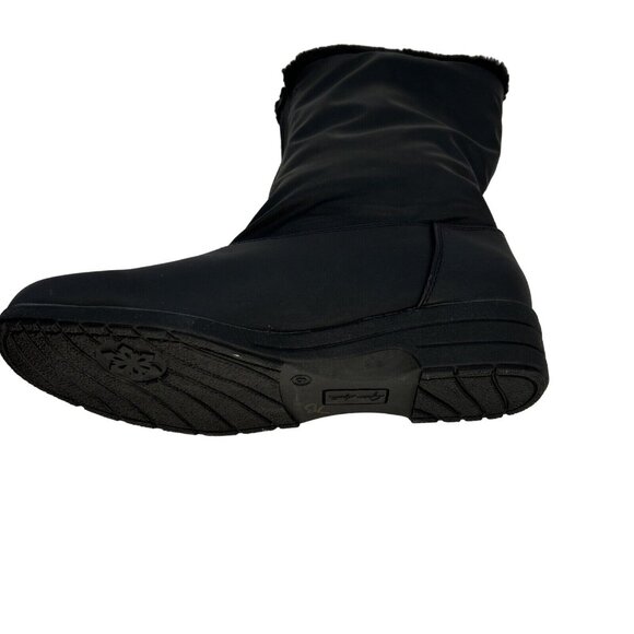 Judith Sport Faux Fur Lined Black Winter Snow Boots Womens 9M Snowflake Design - Picture 9 of 16